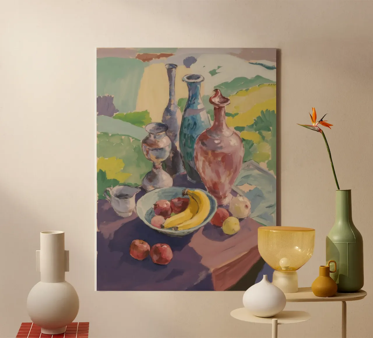 Antieke Schepen Harmonie canvas met Baklijst van Radiance Landscape
