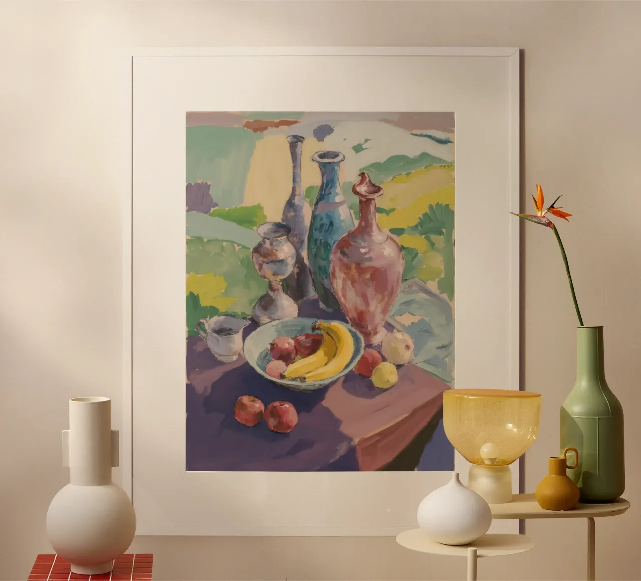 Vasi antichi Armonia poster con telaio in plastica da Radiance Landscape