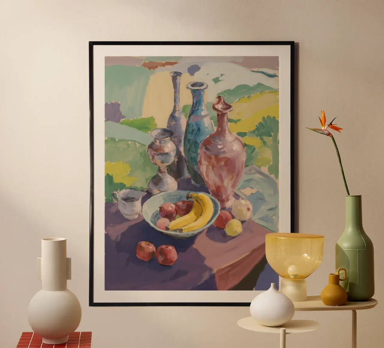 Vasi antichi Armonia poster con telaio in plastica da Radiance Landscape