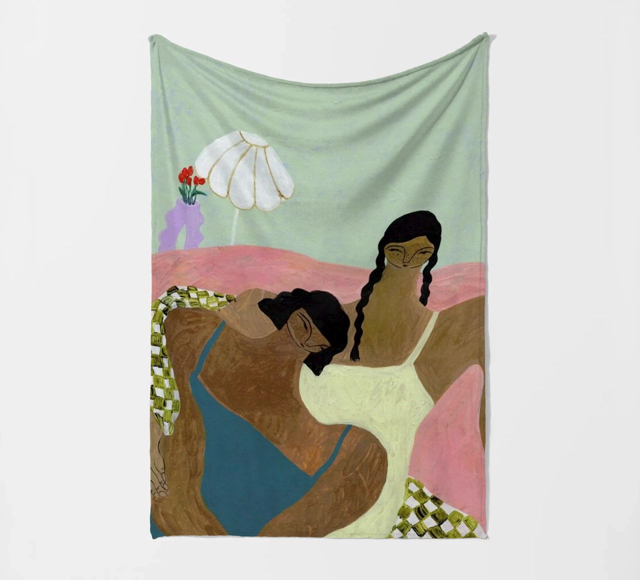 Surrounded by a Blanket coperta in pile da Nudes and Croissants