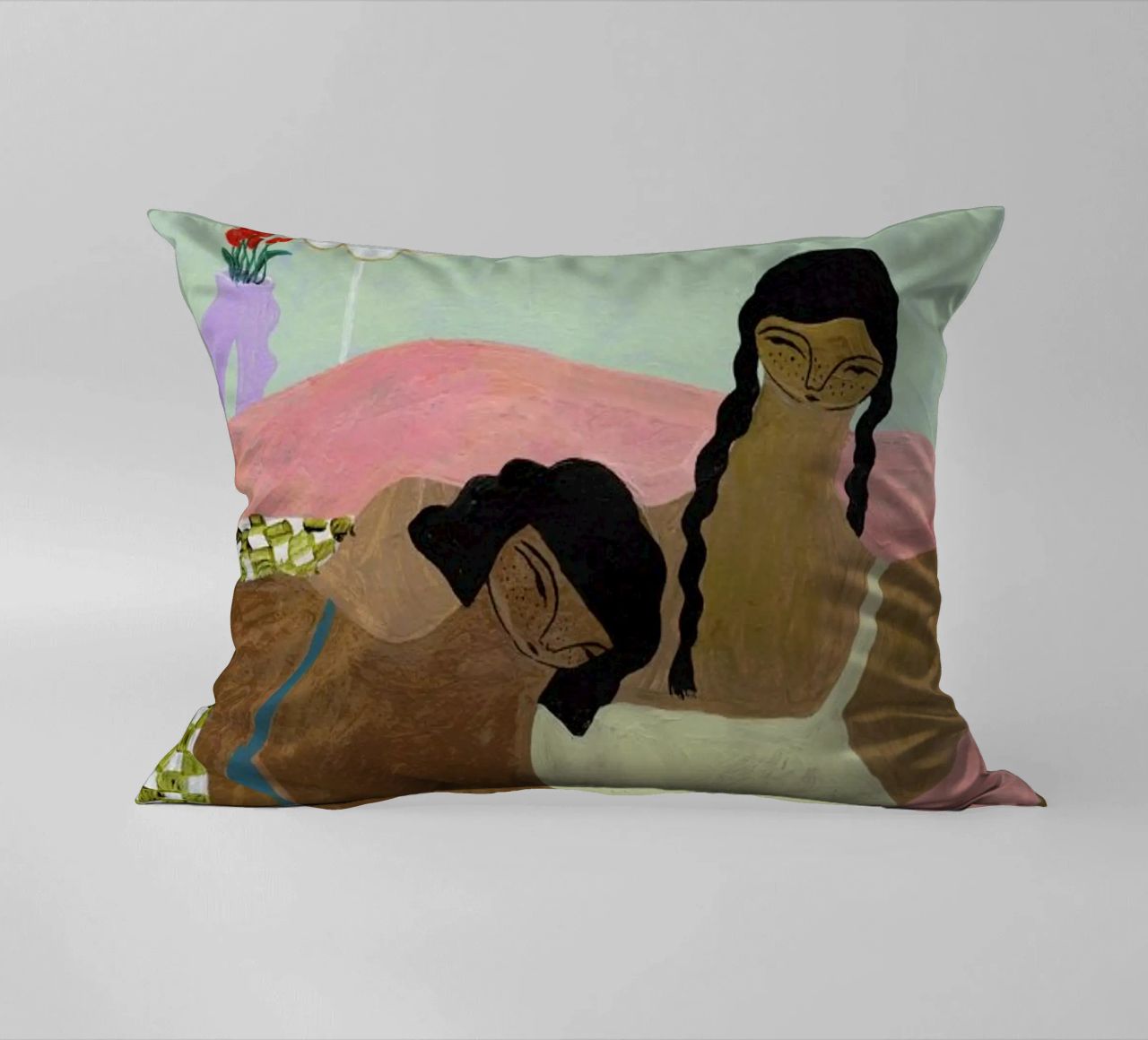Surrounded by a Blanket cuscino da Nudes and Croissants