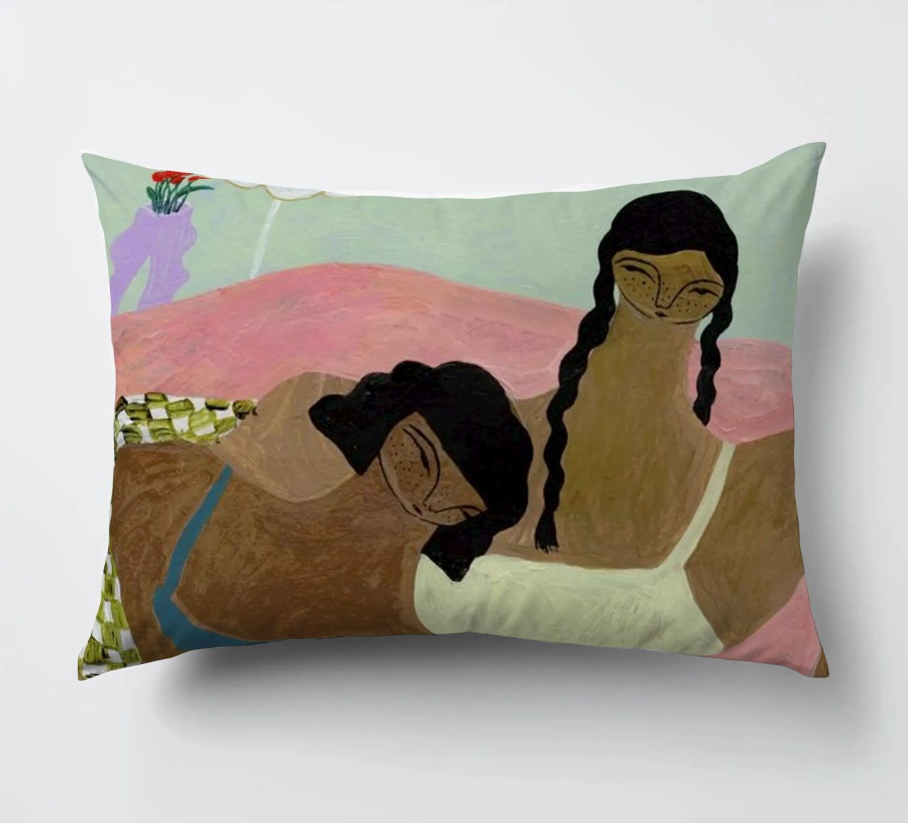 Surrounded by a Blanket cuscino da Nudes and Croissants