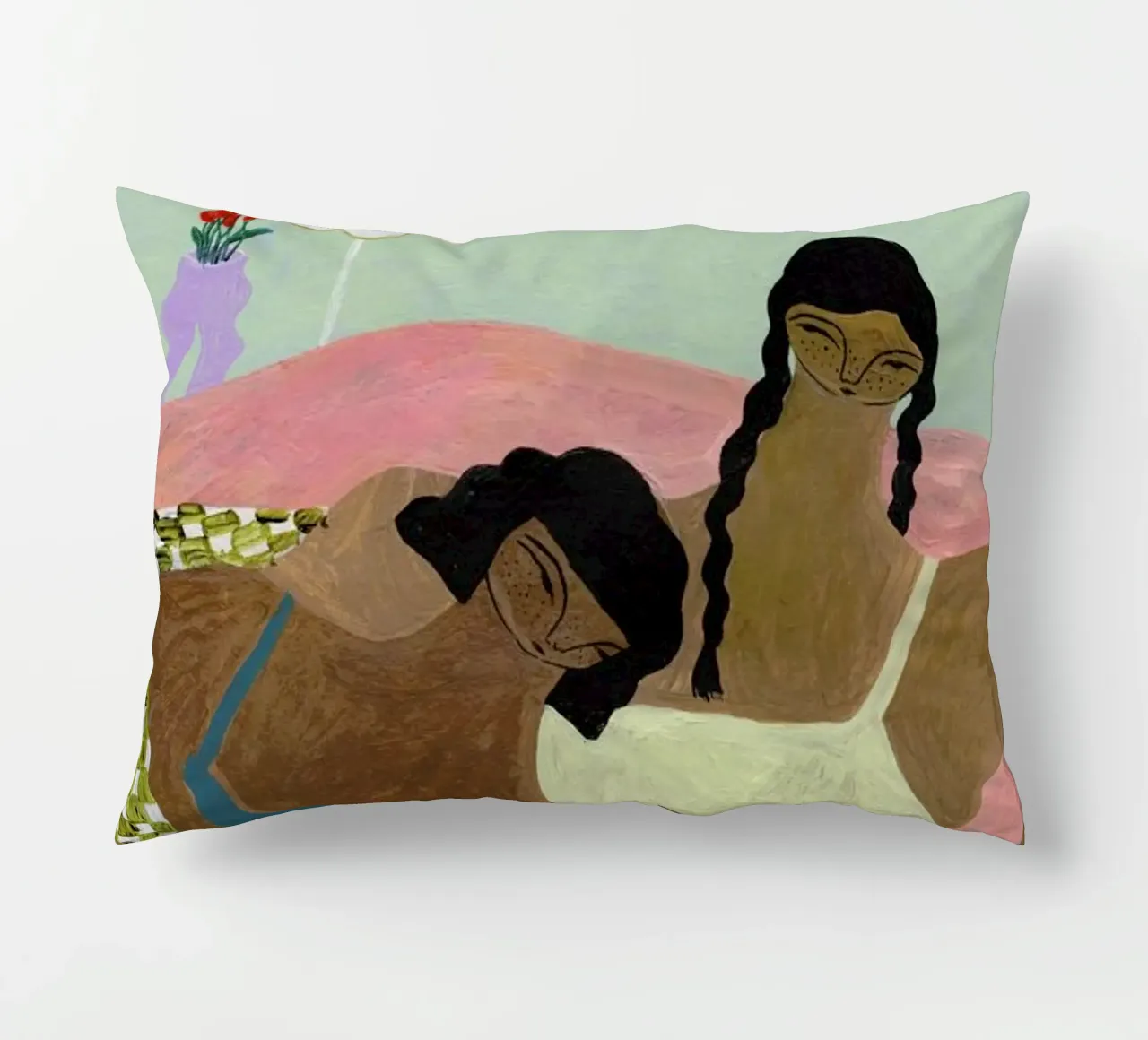 Surrounded by a Blanket Kissen von Nudes and Croissants