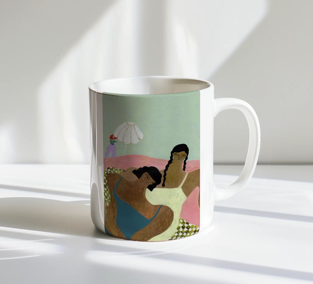 Surrounded by a Blanket tazza in ceramica da Nudes and Croissants