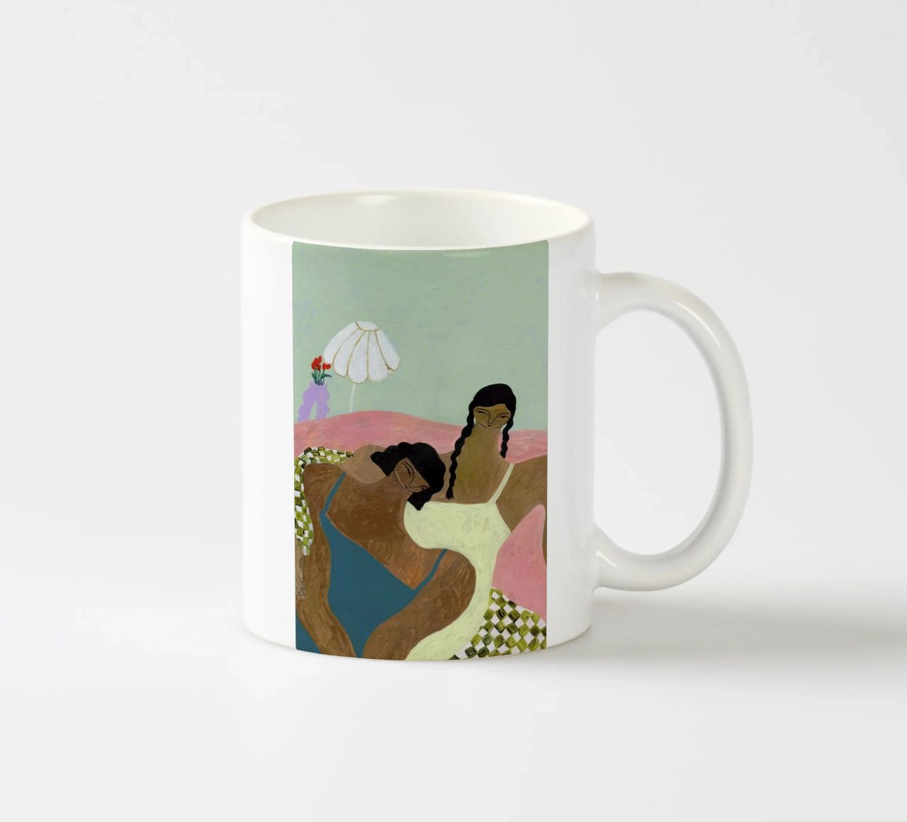 Surrounded by a Blanket tazza in ceramica da Nudes and Croissants