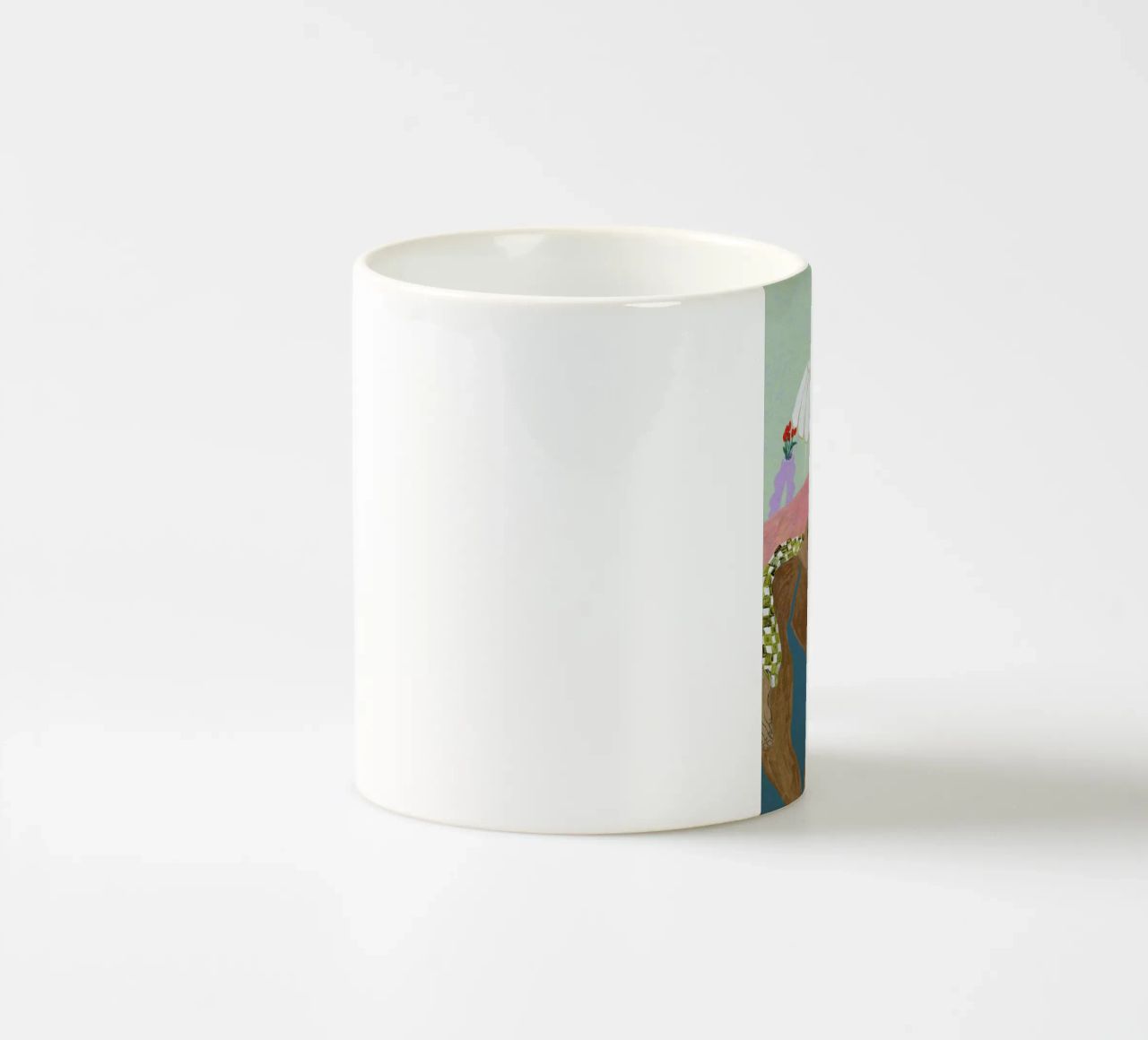 Surrounded by a Blanket tazza in ceramica da Nudes and Croissants