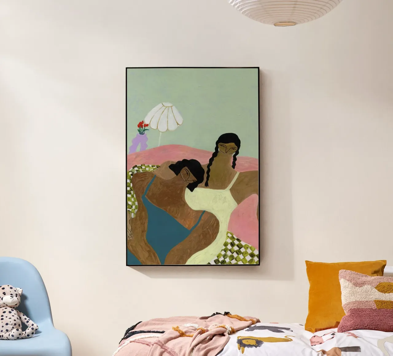 Surrounded by a Blanket metacrilato de Nudes and Croissants