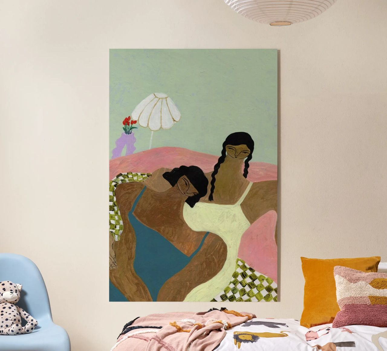 Surrounded by a Blanket plexiglass da Nudes and Croissants