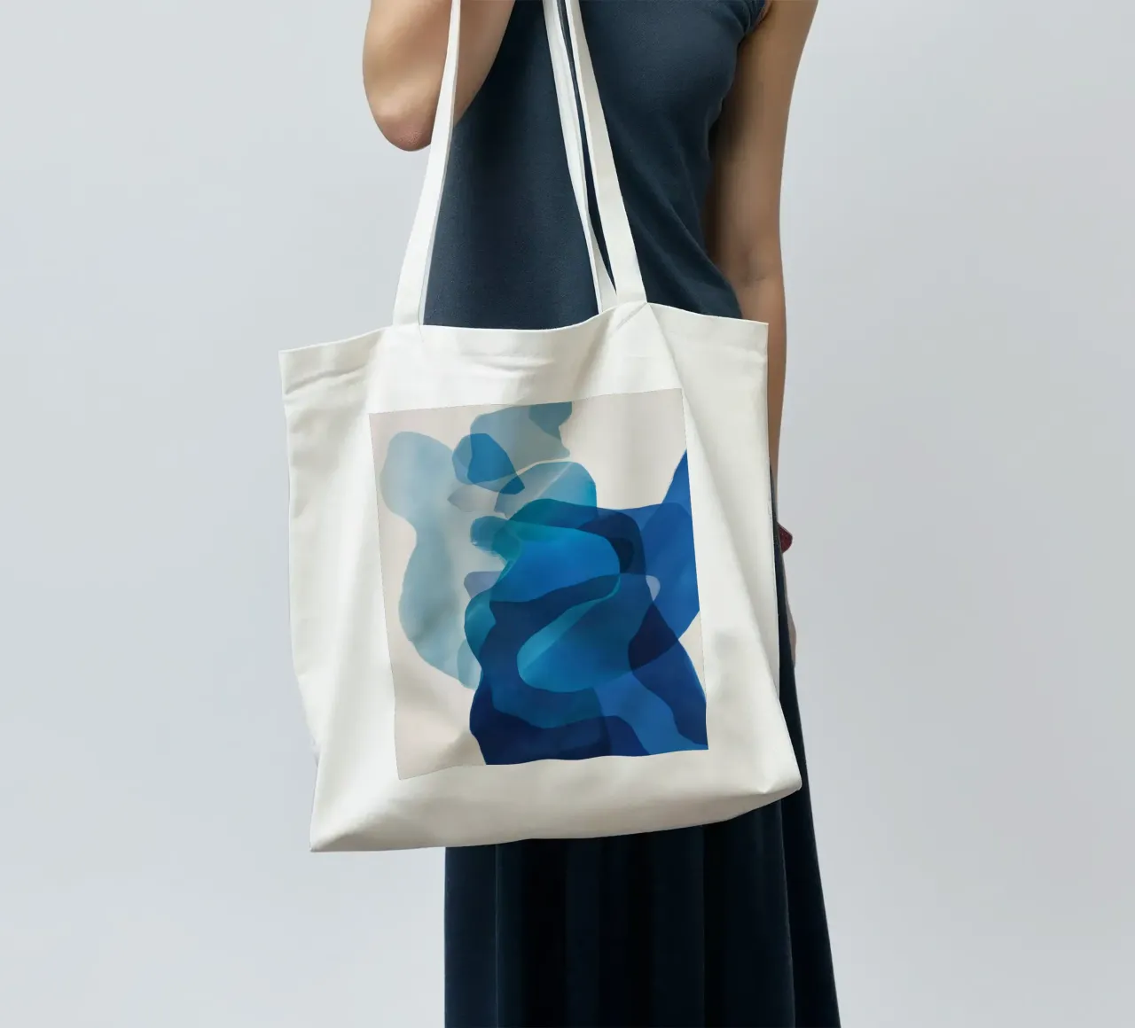 Cascata di anime cerulee borsa in juta da Vivid Reverie
