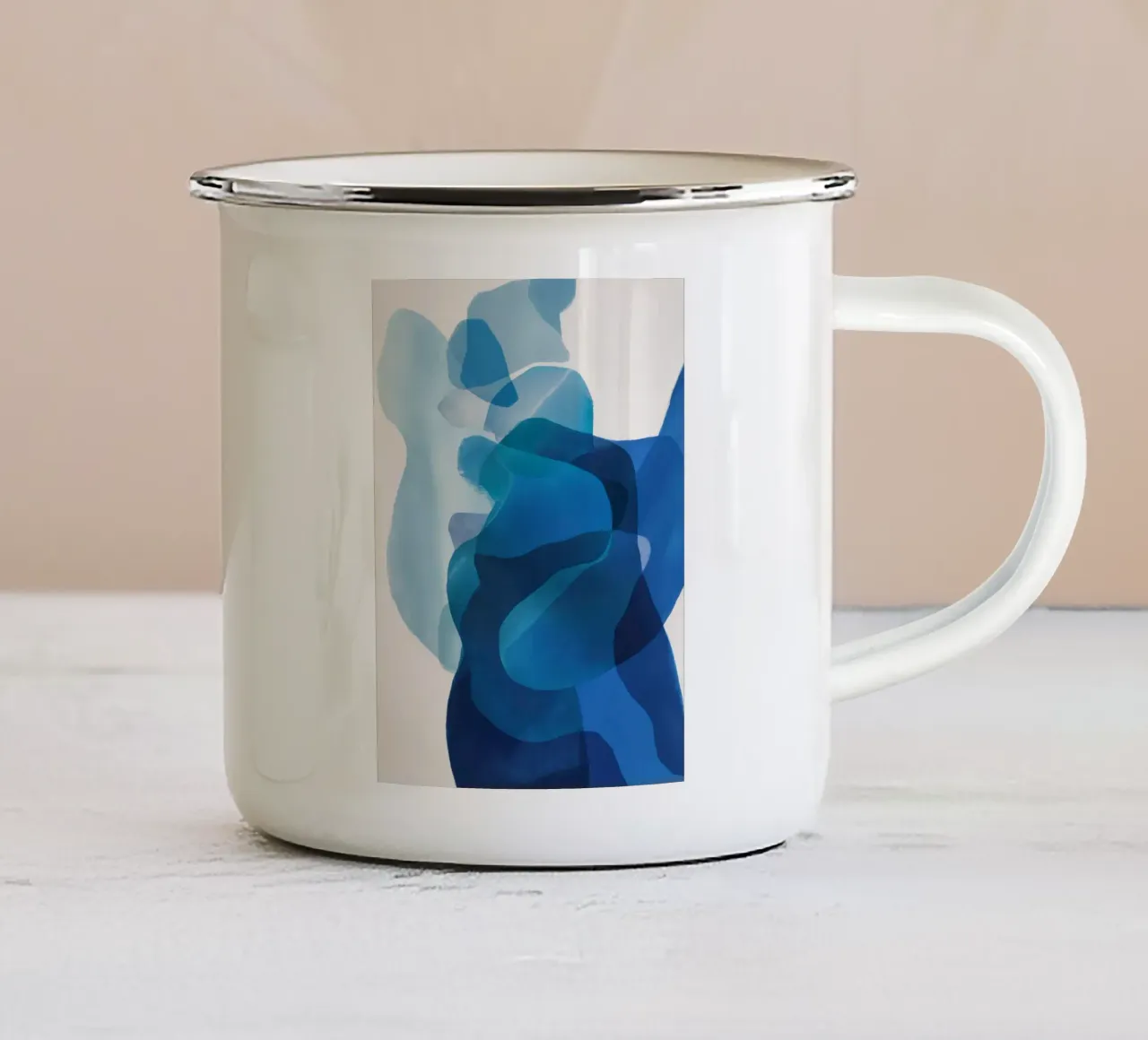 Cascata di anime cerulee tazza in smalto da Vivid Reverie
