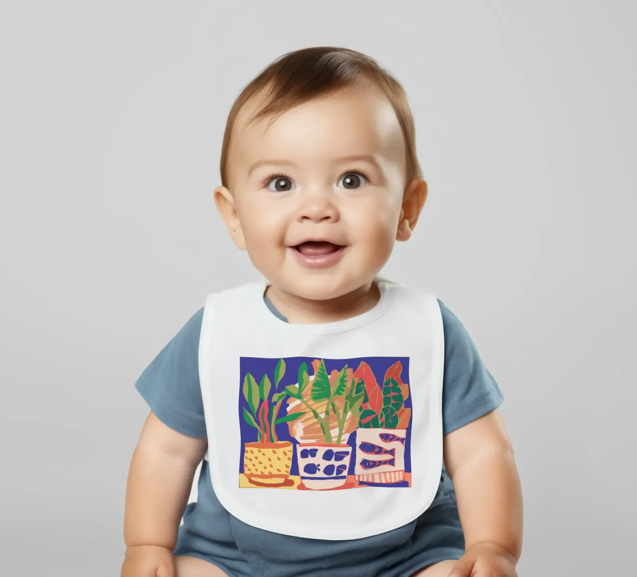 Topfpflanzen-Array Babylätzchen von Lumie Layers