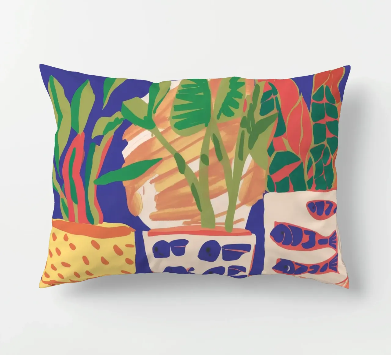 Potted Plant Array decorative cushion by Lumie Layers