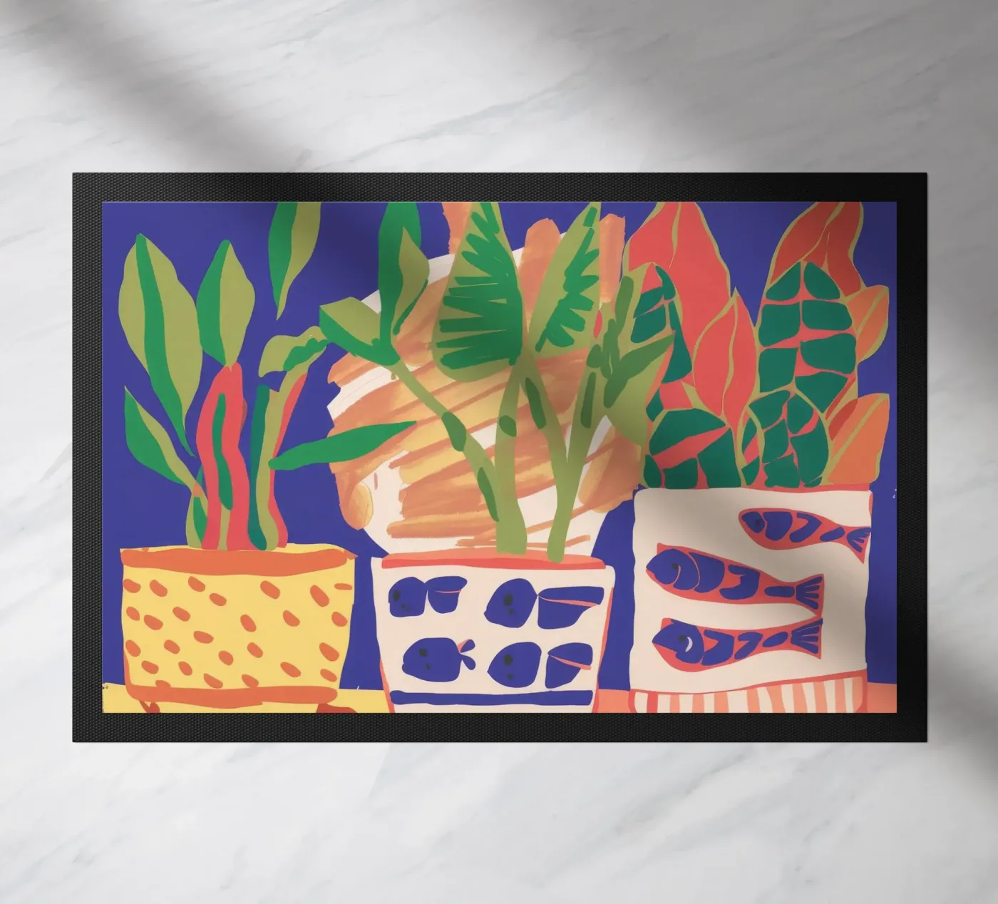 Tableau de plantes en pot paillasson de Lumie Layers