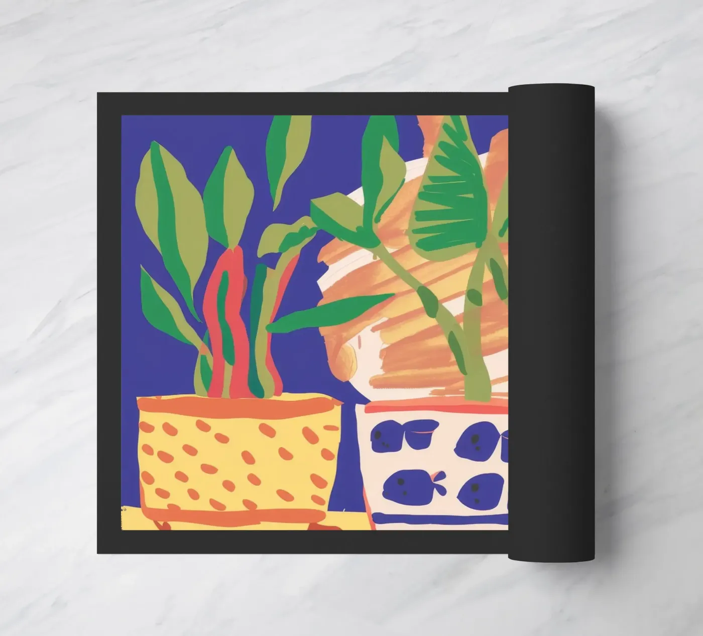 Tableau de plantes en pot paillasson de Lumie Layers