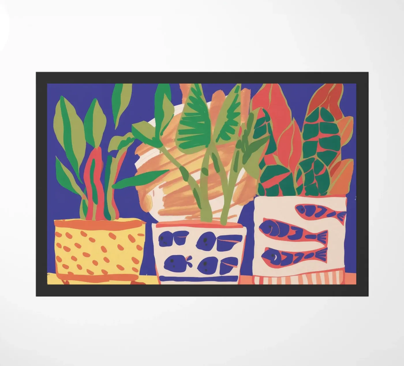 Tableau de plantes en pot paillasson de Lumie Layers
