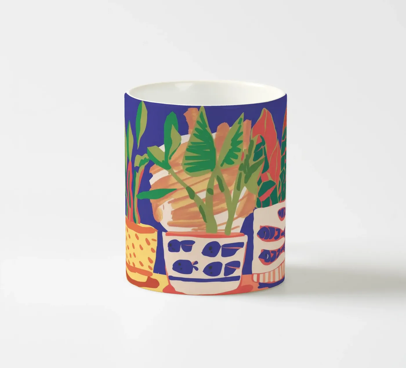 Potted Plant Array ceramic mug by Lumie Layers