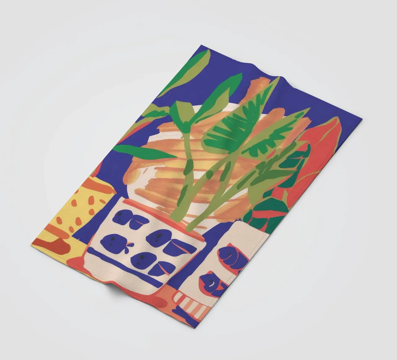 Potted Plant Array fleece blanket by Lumie Layers