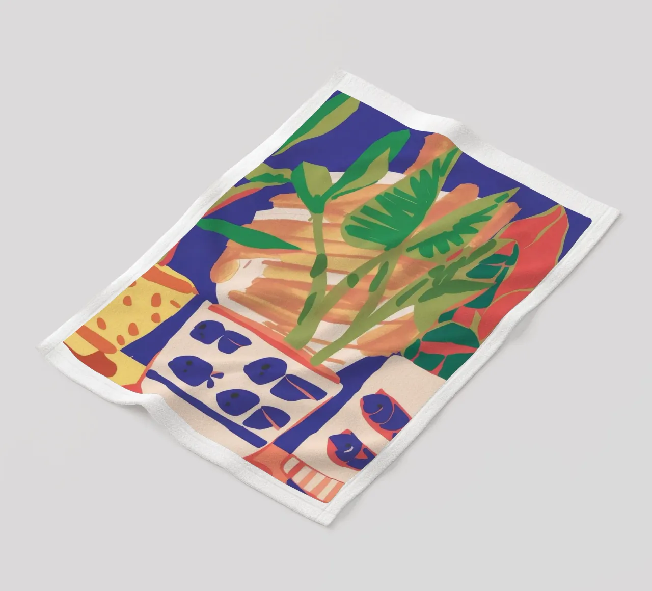 Potted Plant Array fleece blanket by Lumie Layers