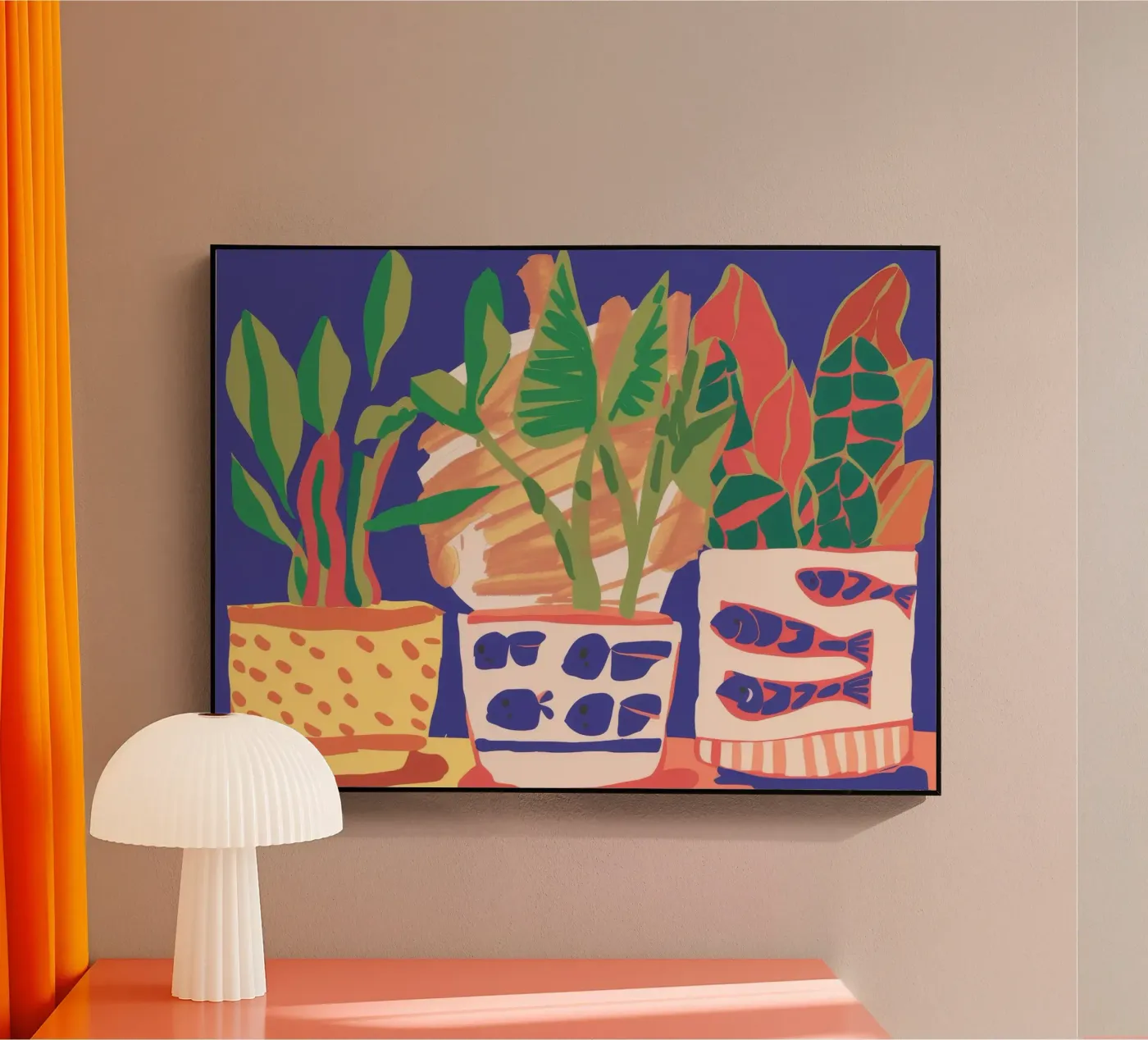 Potted Plant Array acrylic glass by Lumie Layers