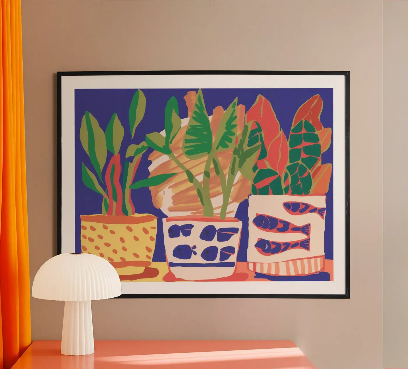 Potted Plant Array poster da Lumie Layers