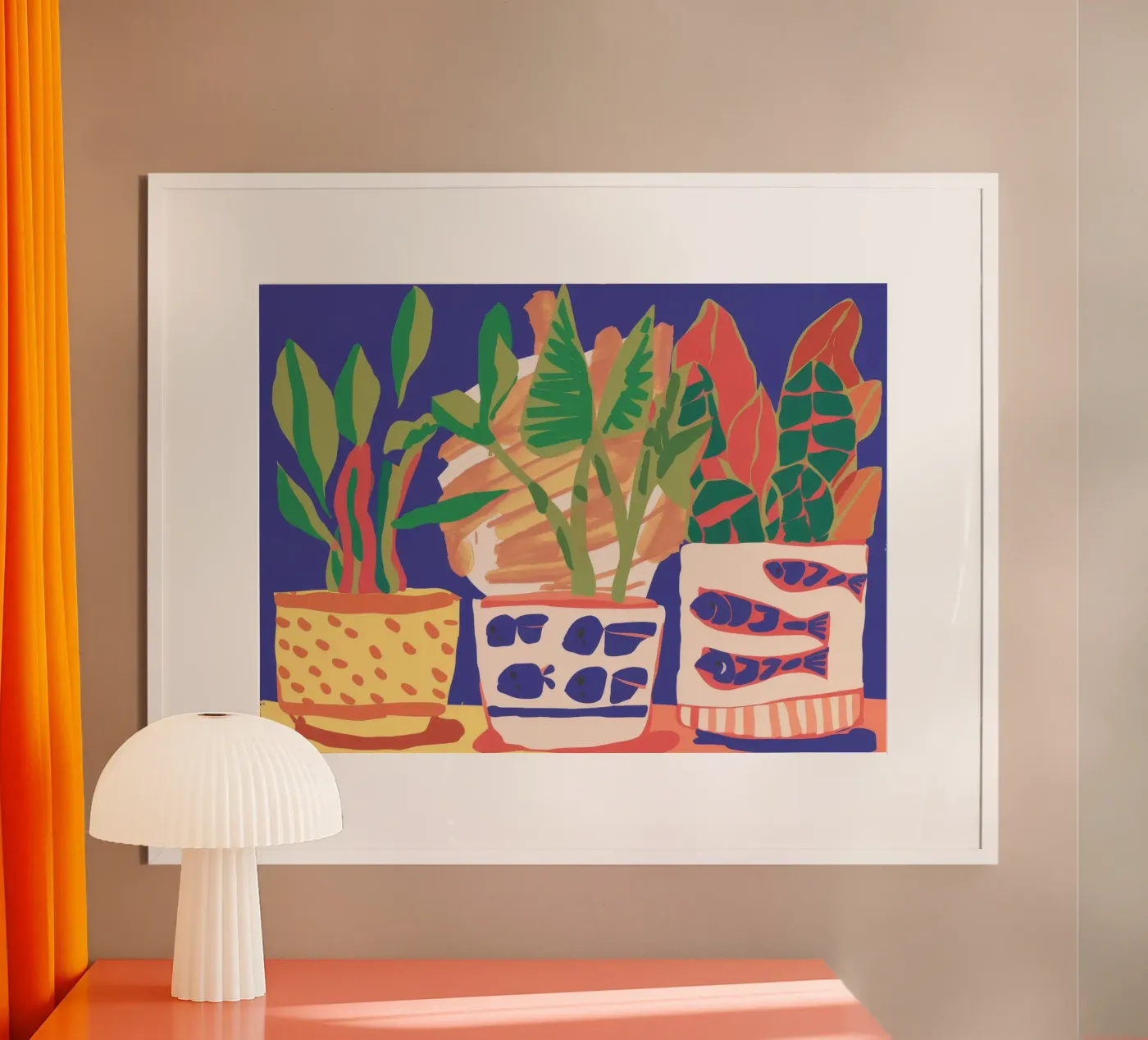 Potted Plant Array poster da Lumie Layers