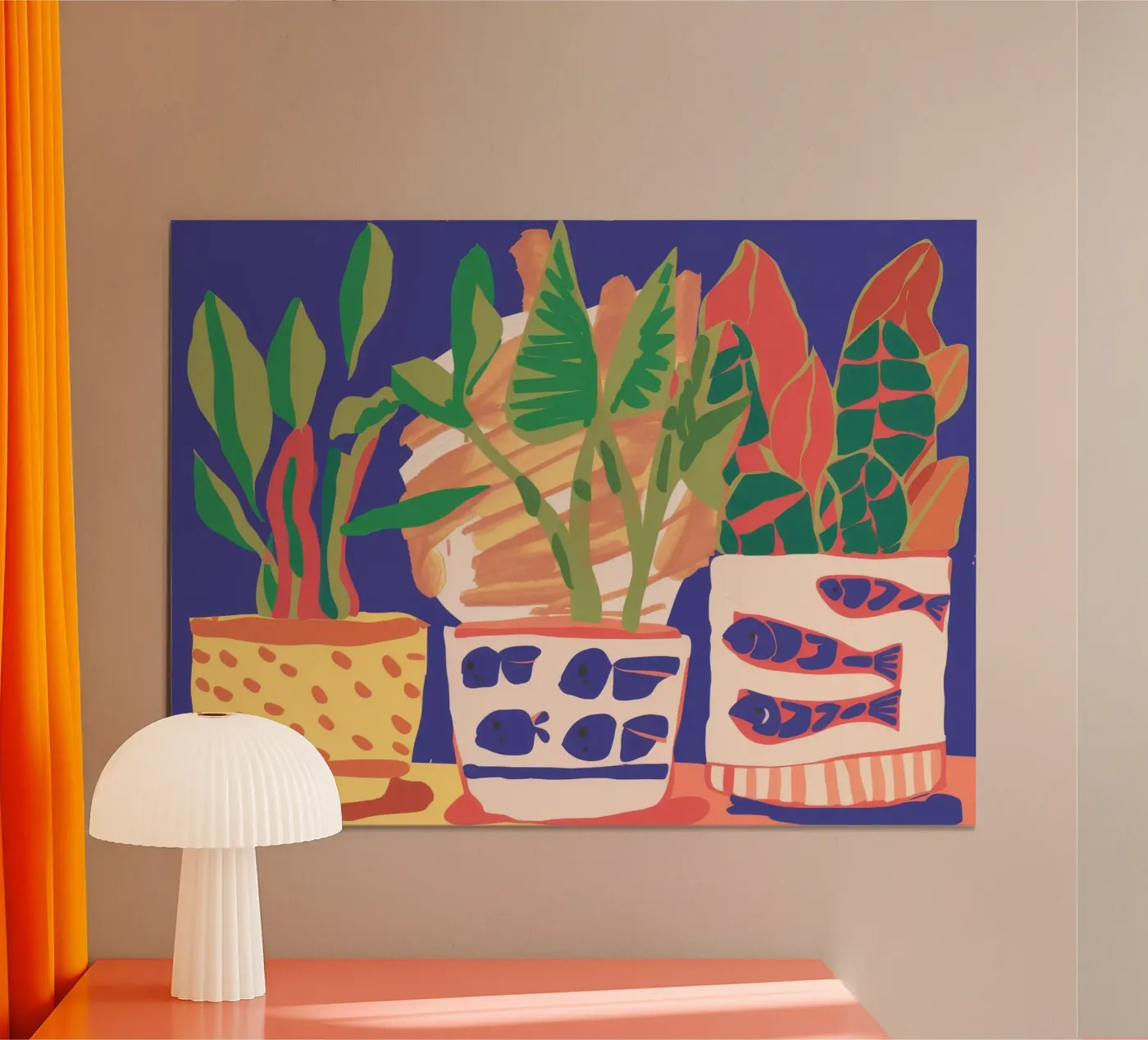 Potted Plant Array poster da Lumie Layers