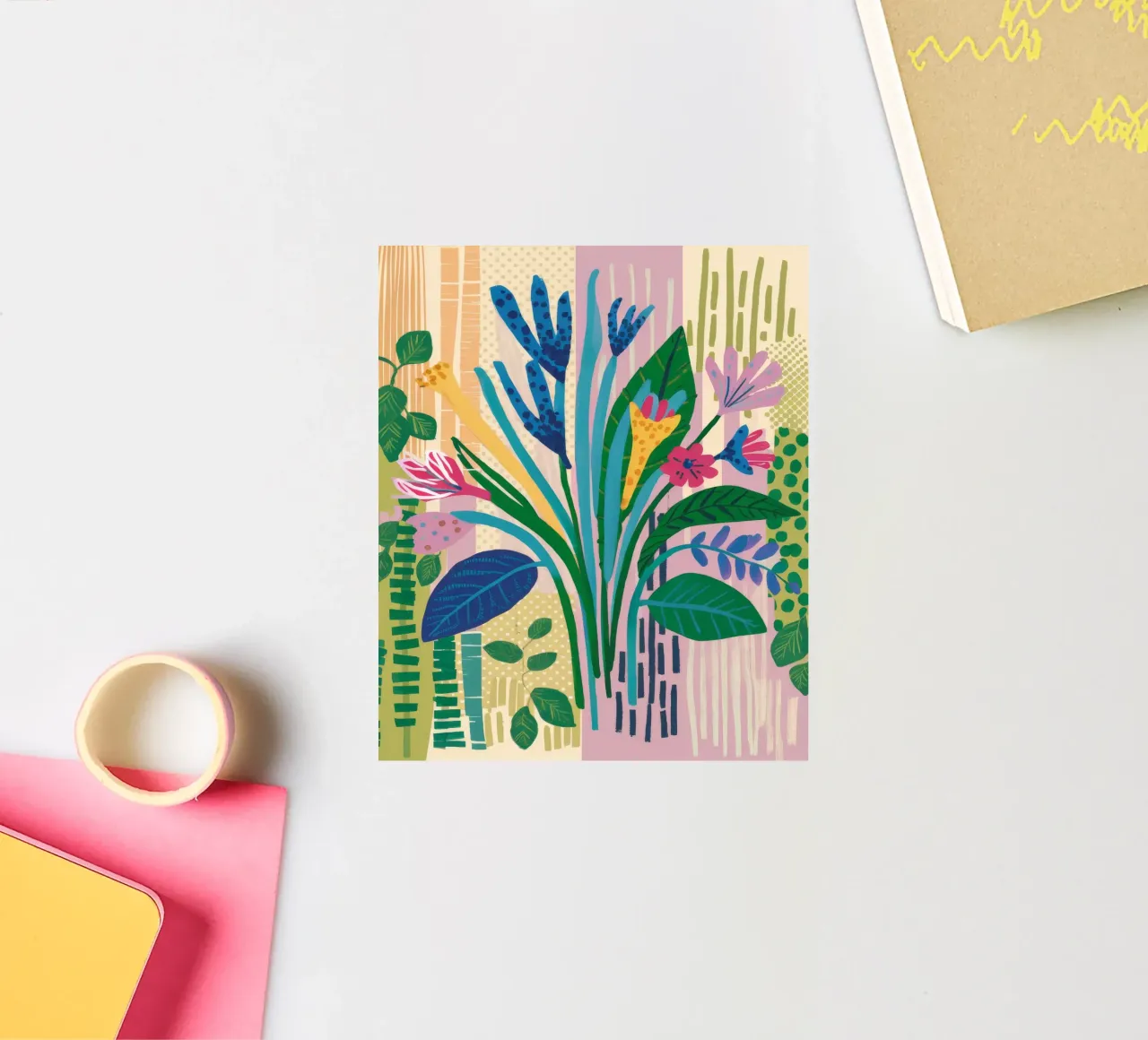 Blue Leaf Serenity sticker by Grande Serene