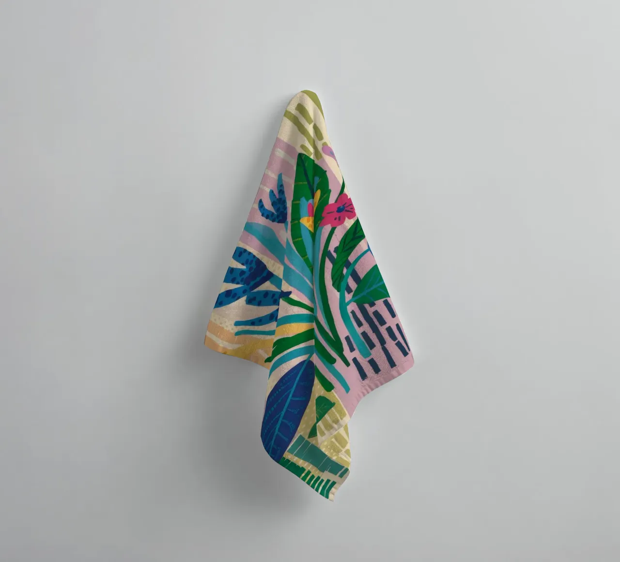 Sérénité des feuilles bleues serviette de bain de Grande Serene