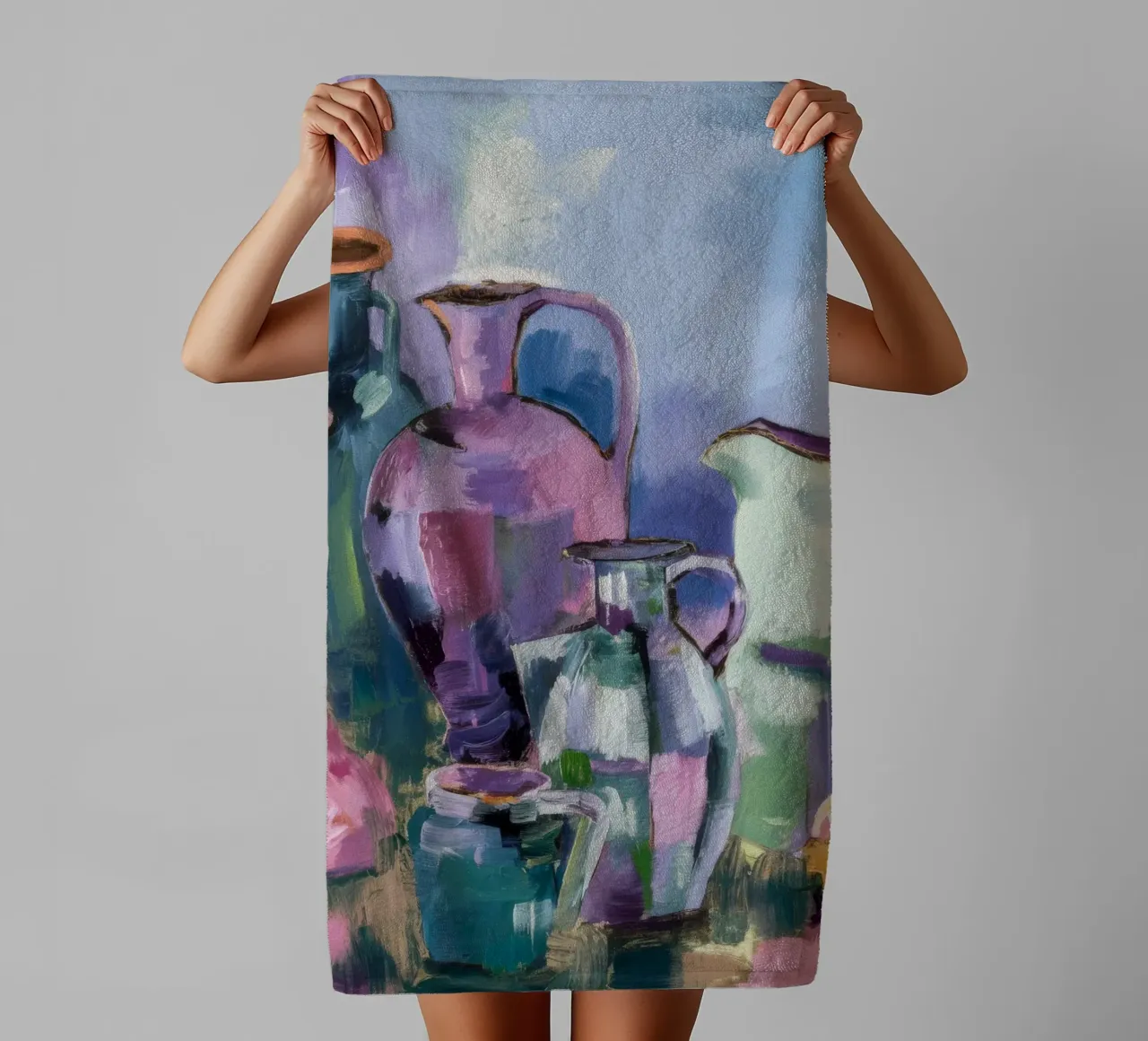 Vasi viola Poesia asciugamano da bagno da Radiance Landscape