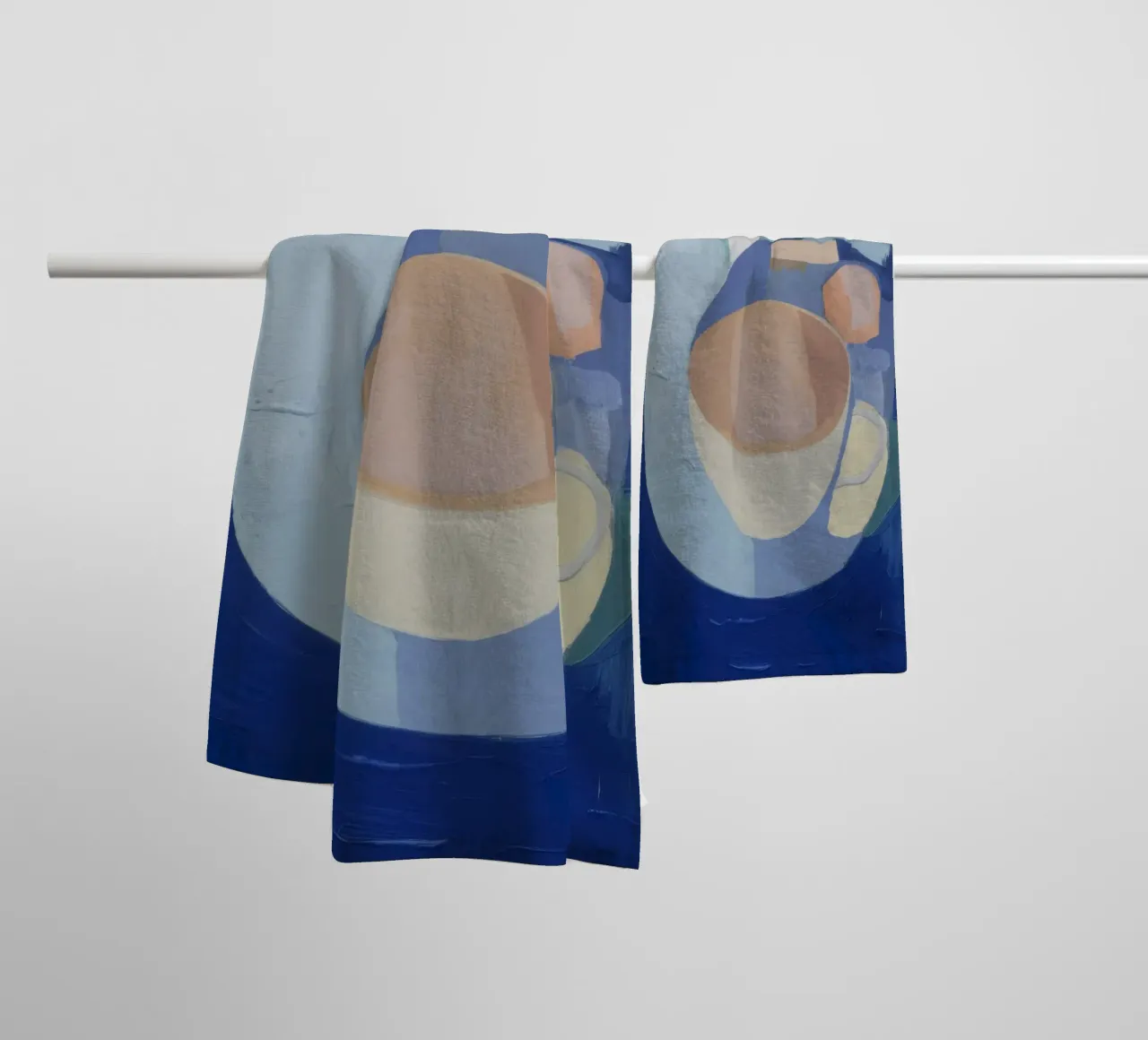 Nocturne Shape Serenity towel by Vivid Reverie