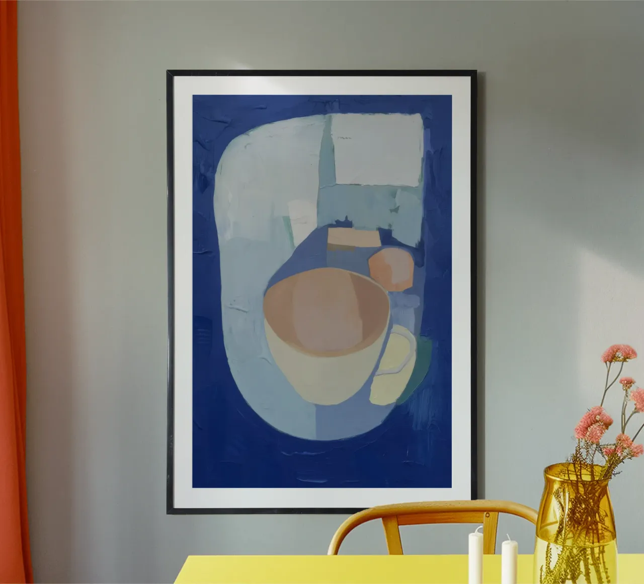 Notturno Forma Serenità poster con telaio in legno da Vivid Reverie