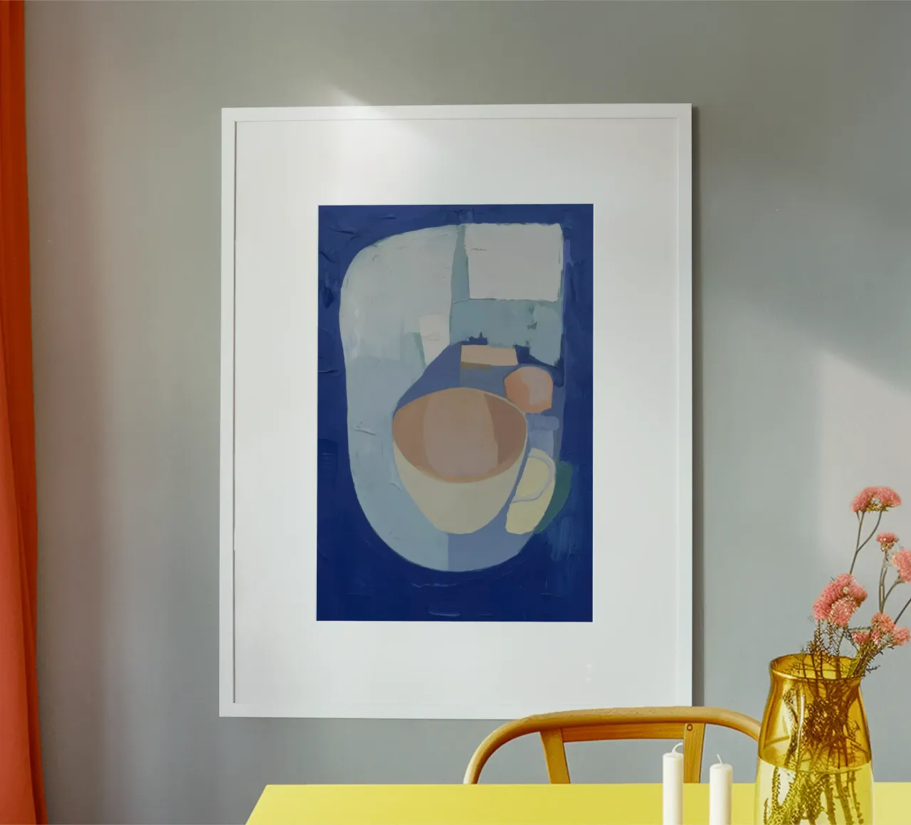 Notturno Forma Serenità poster con telaio in legno da Vivid Reverie
