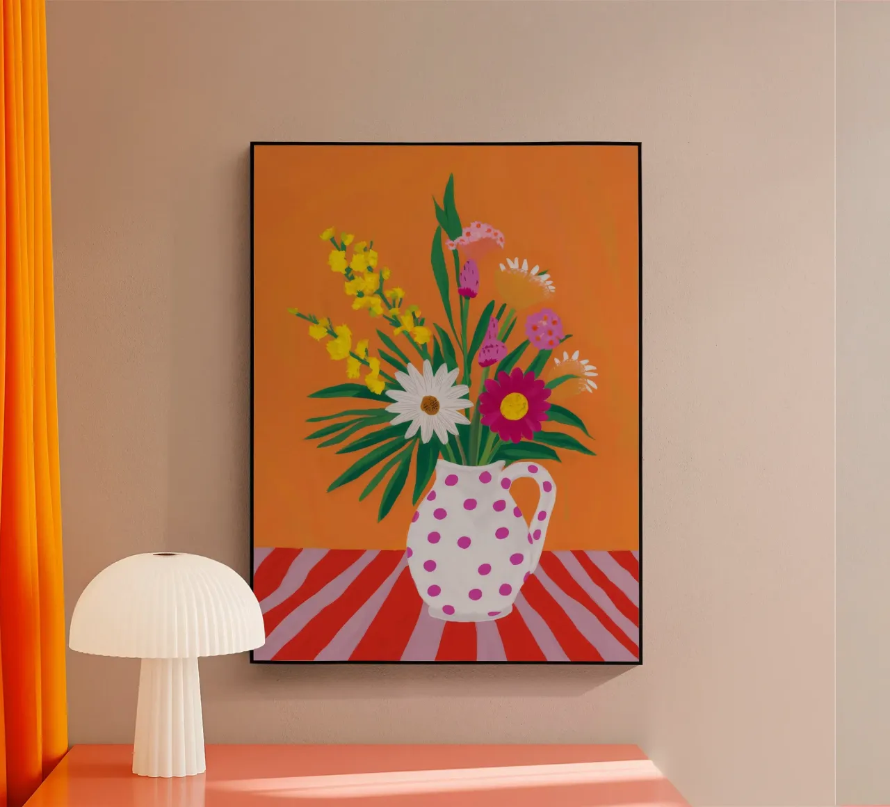 Polka Dot Vase Joy acrylic glass by Lumie Layers
