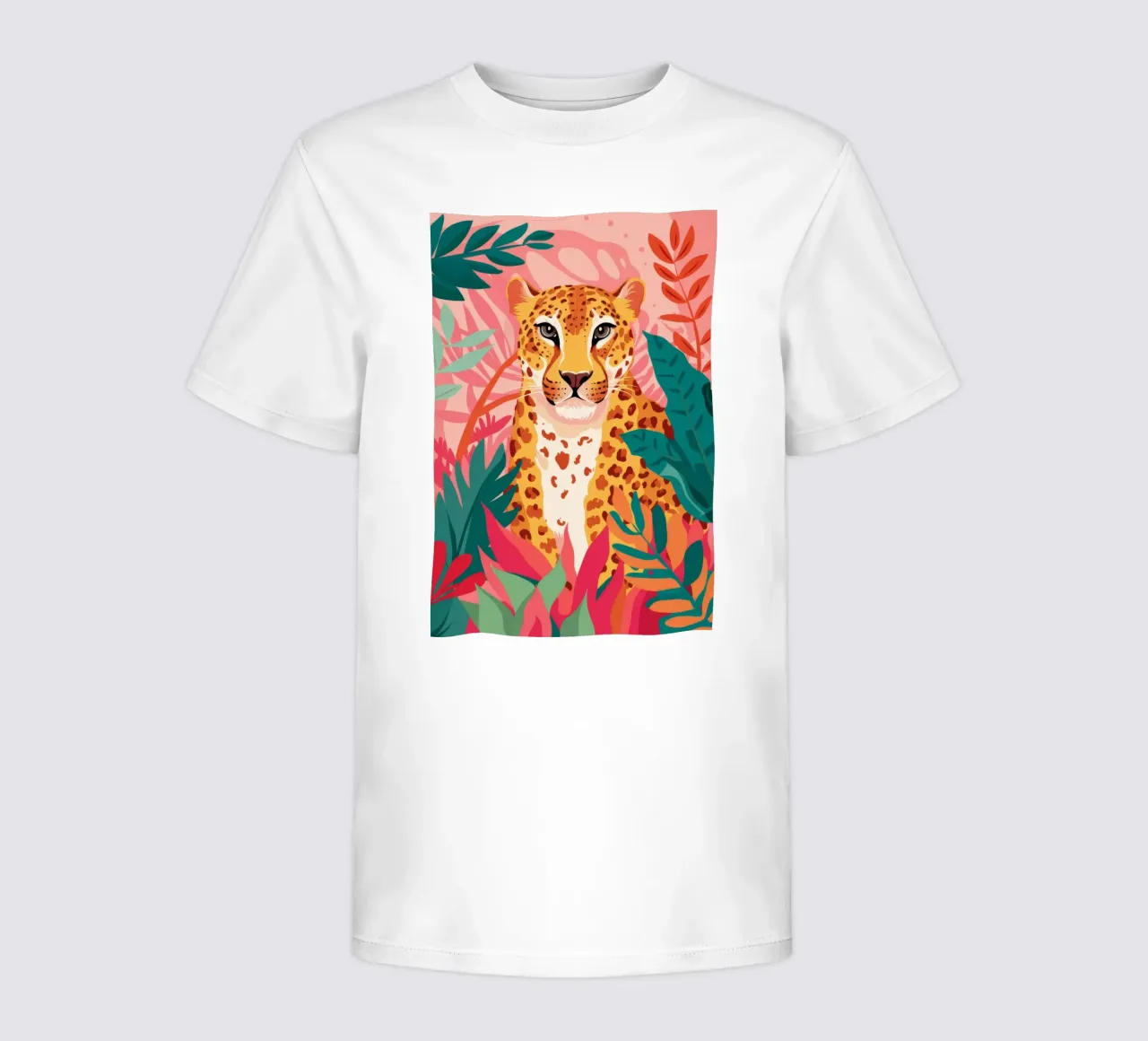 Leopard's Lush Lounge kids t-shirt by Grande Serene