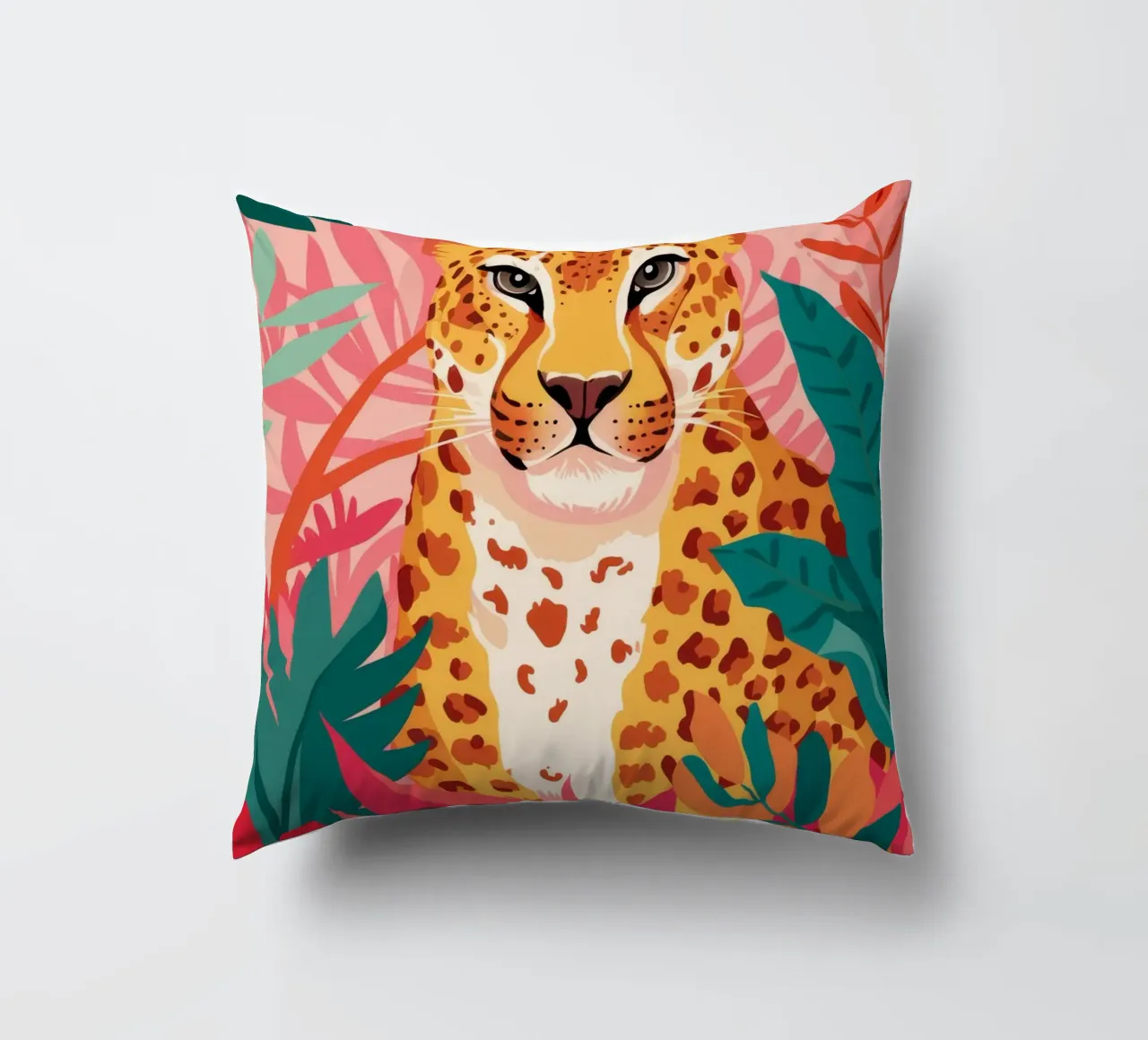 Leopard's Lush Lounge decorative cushion by Grande Serene