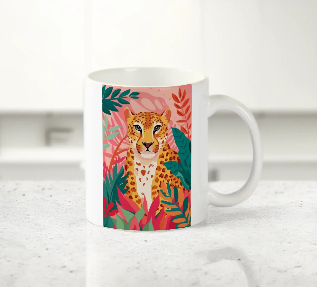 Il salotto lussureggiante di Leopard tazza in ceramica da Grande Serene