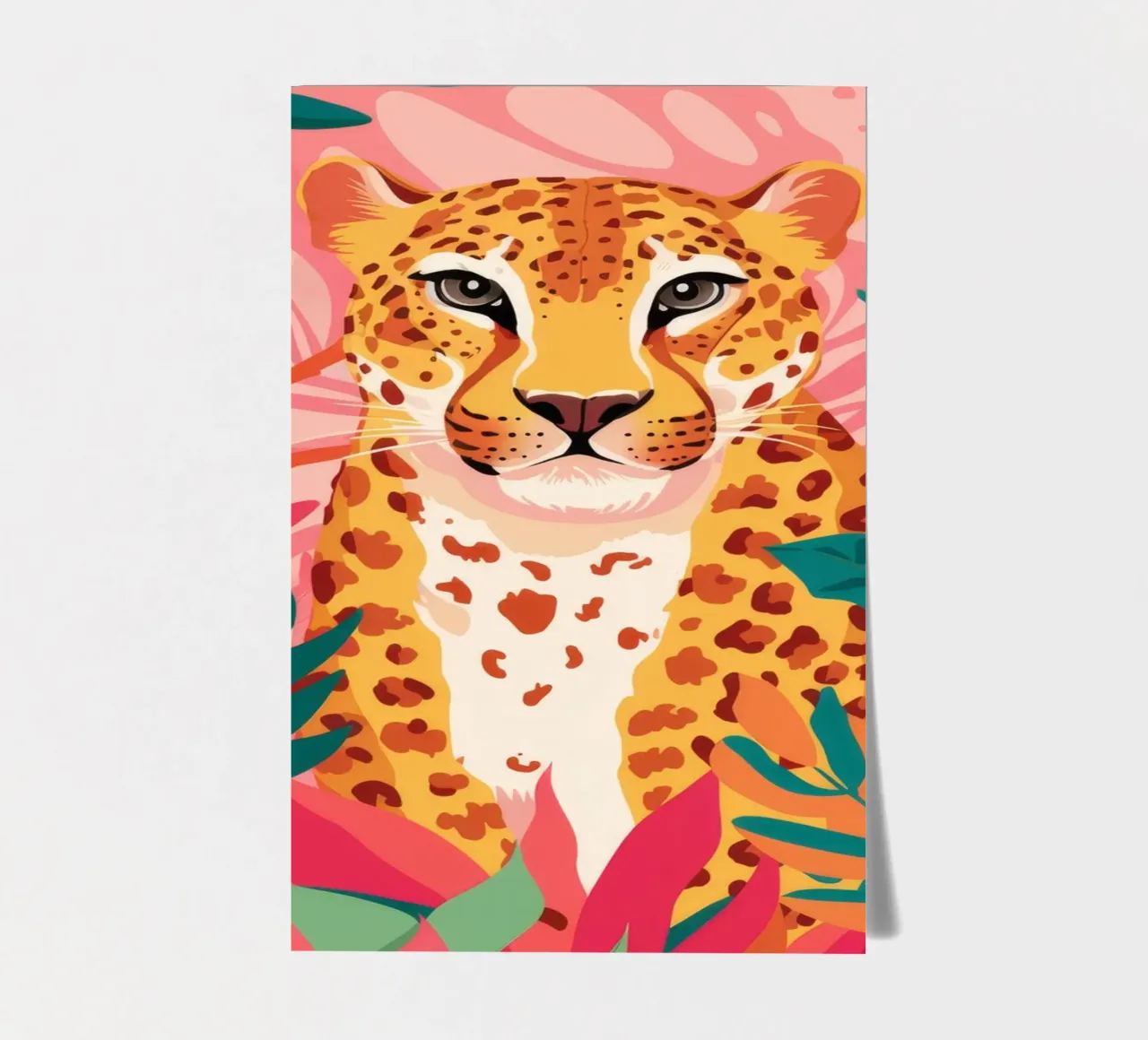 Leopard's Lush Lounge sticker sheet by Grande Serene