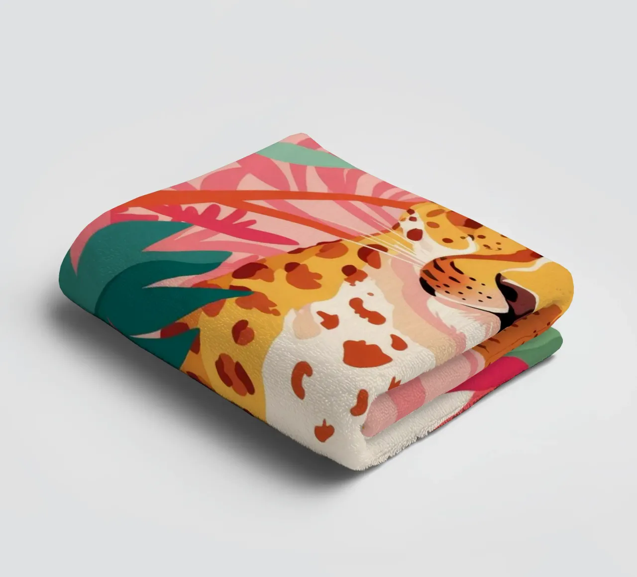 Leopard's Lush Lounge towel by Grande Serene