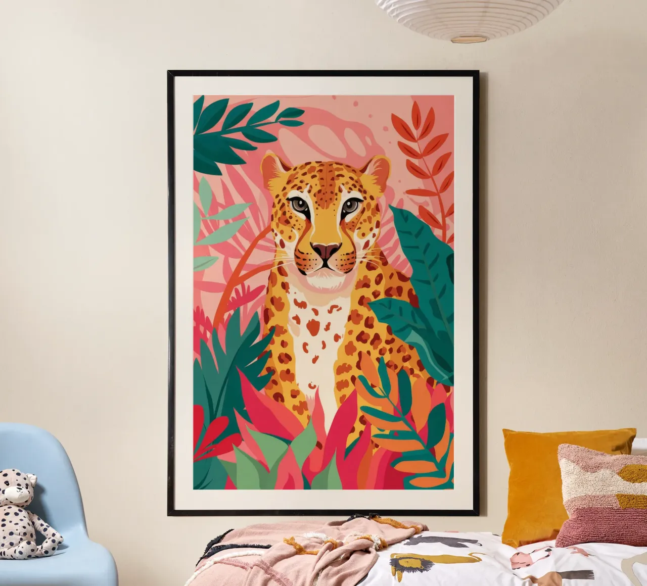 Leopard's Lush Lounge poster by Grande Serene