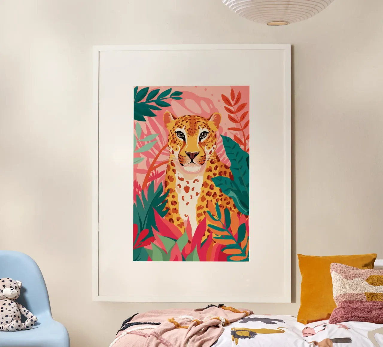 Leopard's Lush Lounge poster by Grande Serene