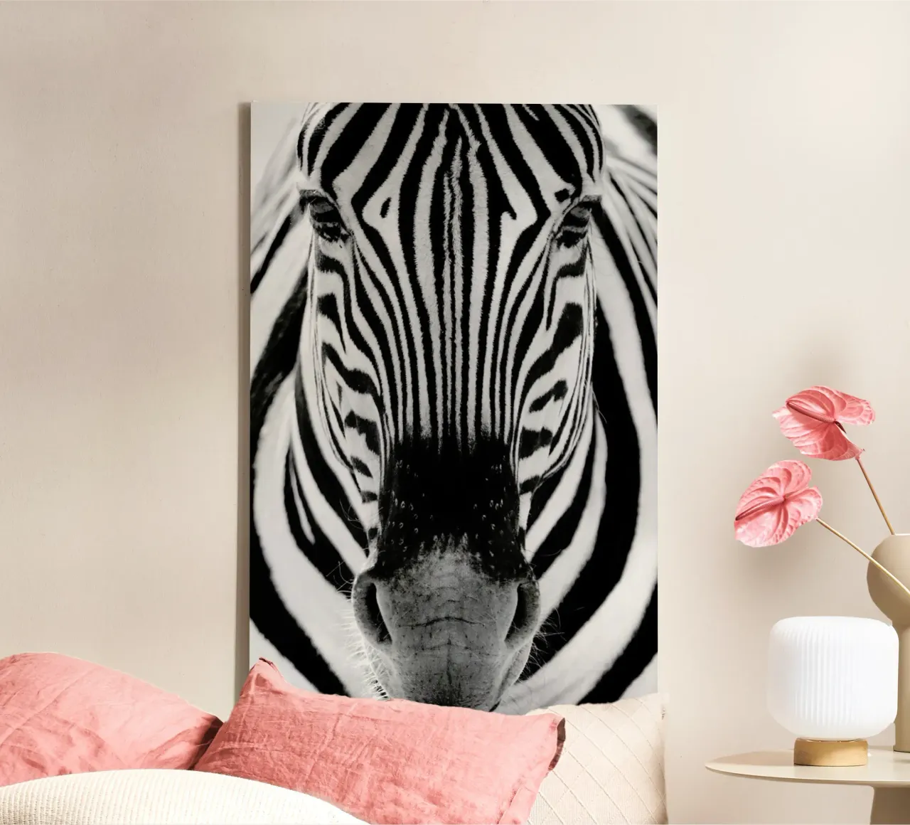Zebra, Etosha National Park tela con Cornice a cassetta da EyeEm Mobile GmbH