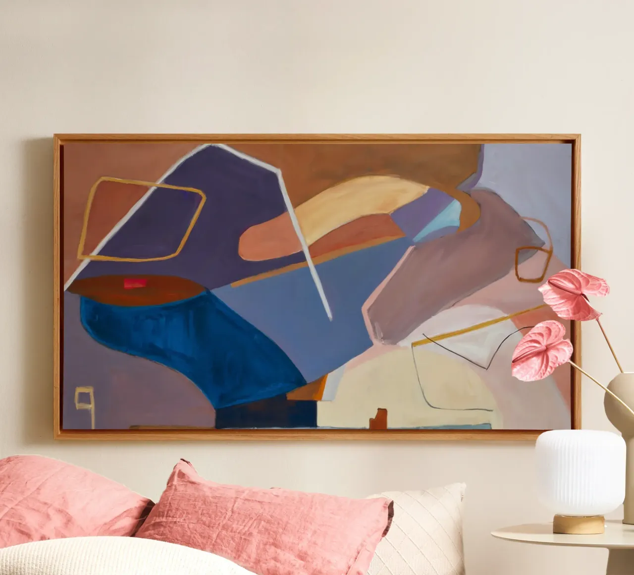 Linee di velocità geometriche tela da Vivid Reverie