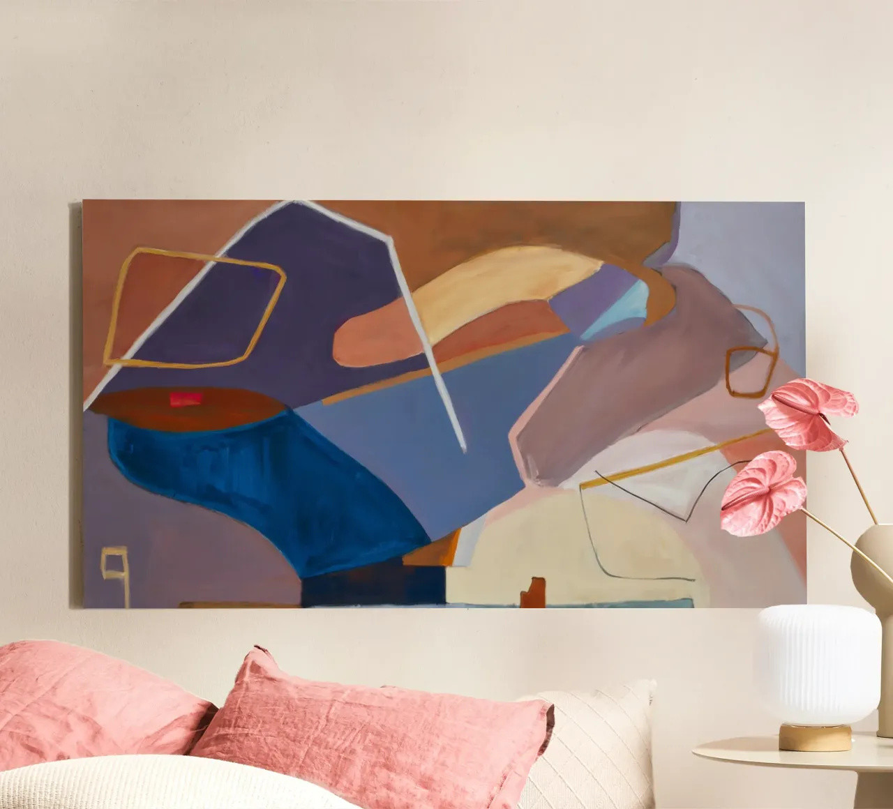 Linee di velocità geometriche tela da Vivid Reverie