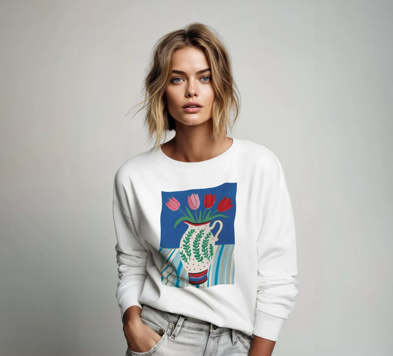 Tulp Kruik Streep sweatshirt van Lumie Layers
