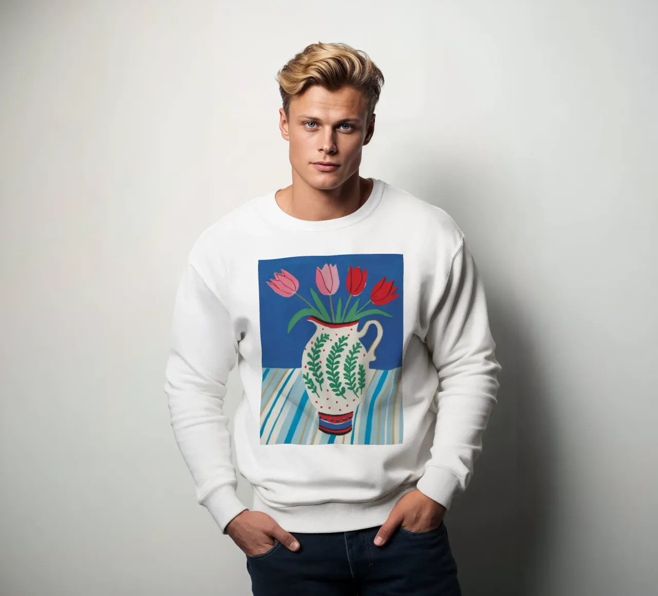 Tulp Kruik Streep sweatshirt van Lumie Layers