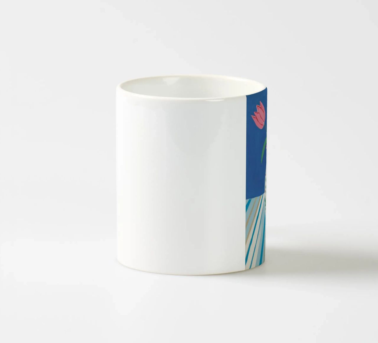 Tulipano Brocca Stripe tazza in ceramica da Lumie Layers