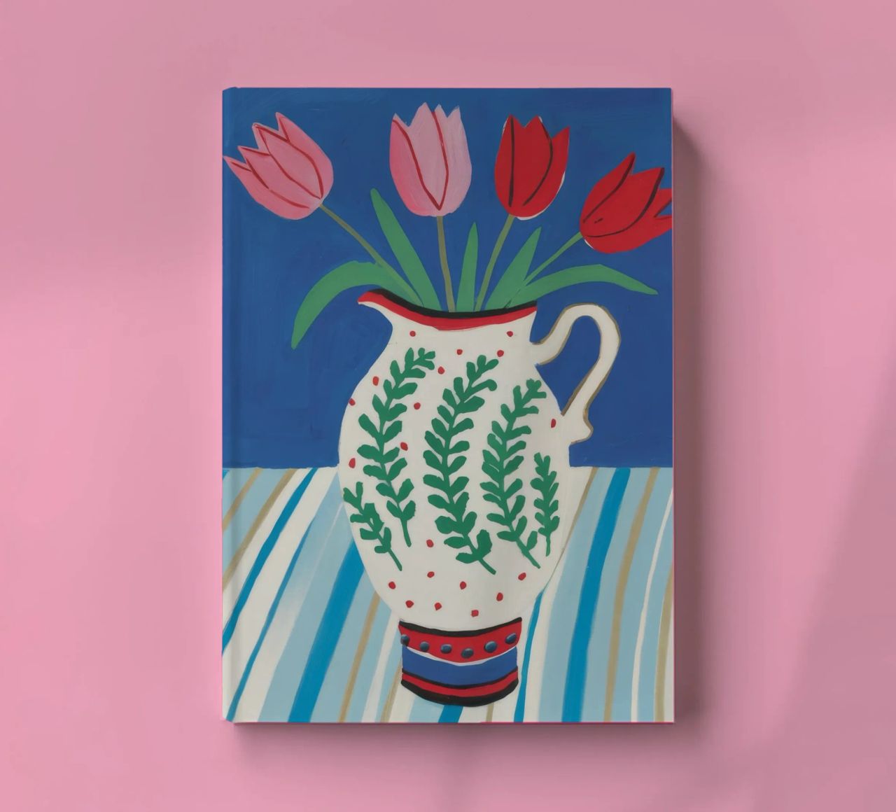Tulip Pitcher Stripe notebook by Lumie Layers