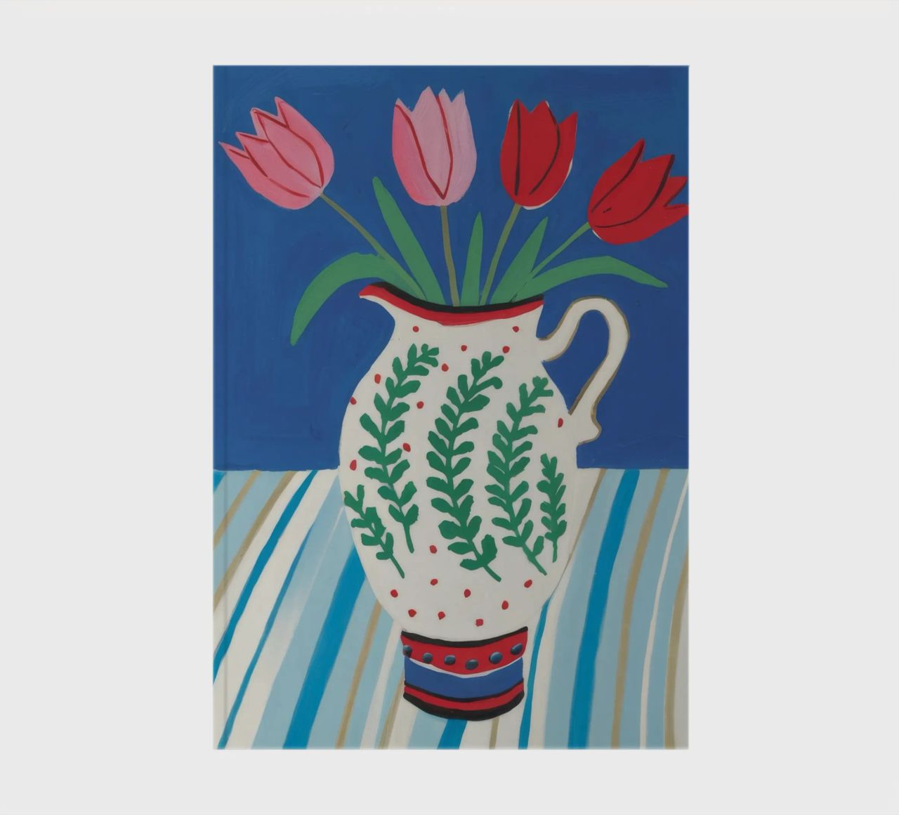 Tulip Pitcher Stripe notebook by Lumie Layers