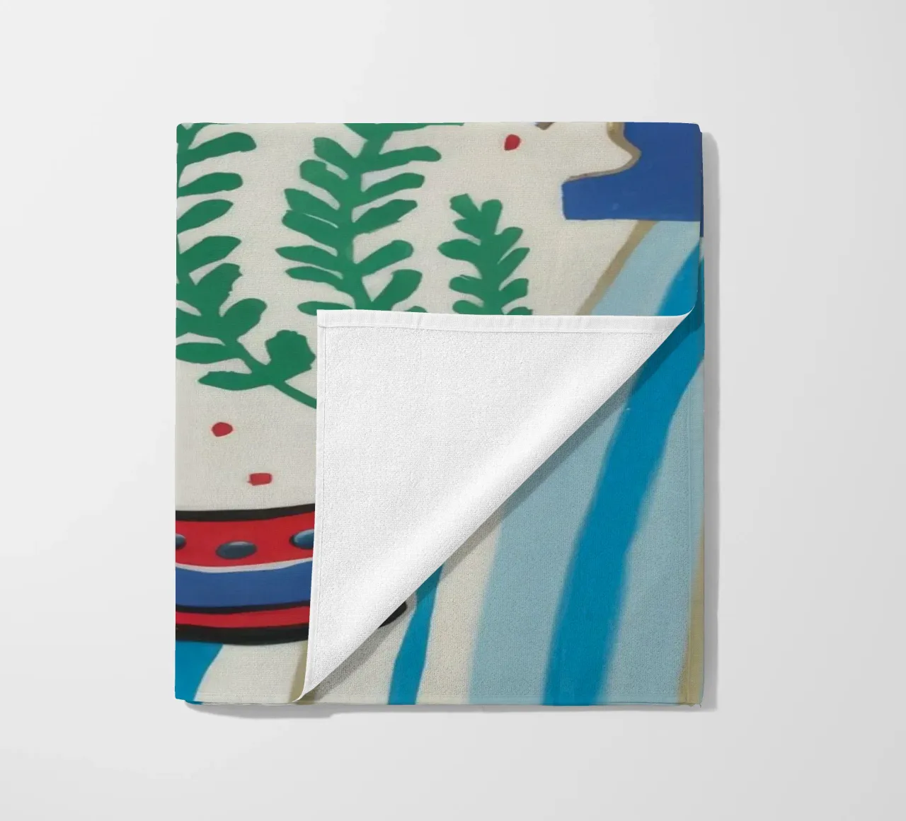 Tulipano Brocca Stripe telo mare da Lumie Layers