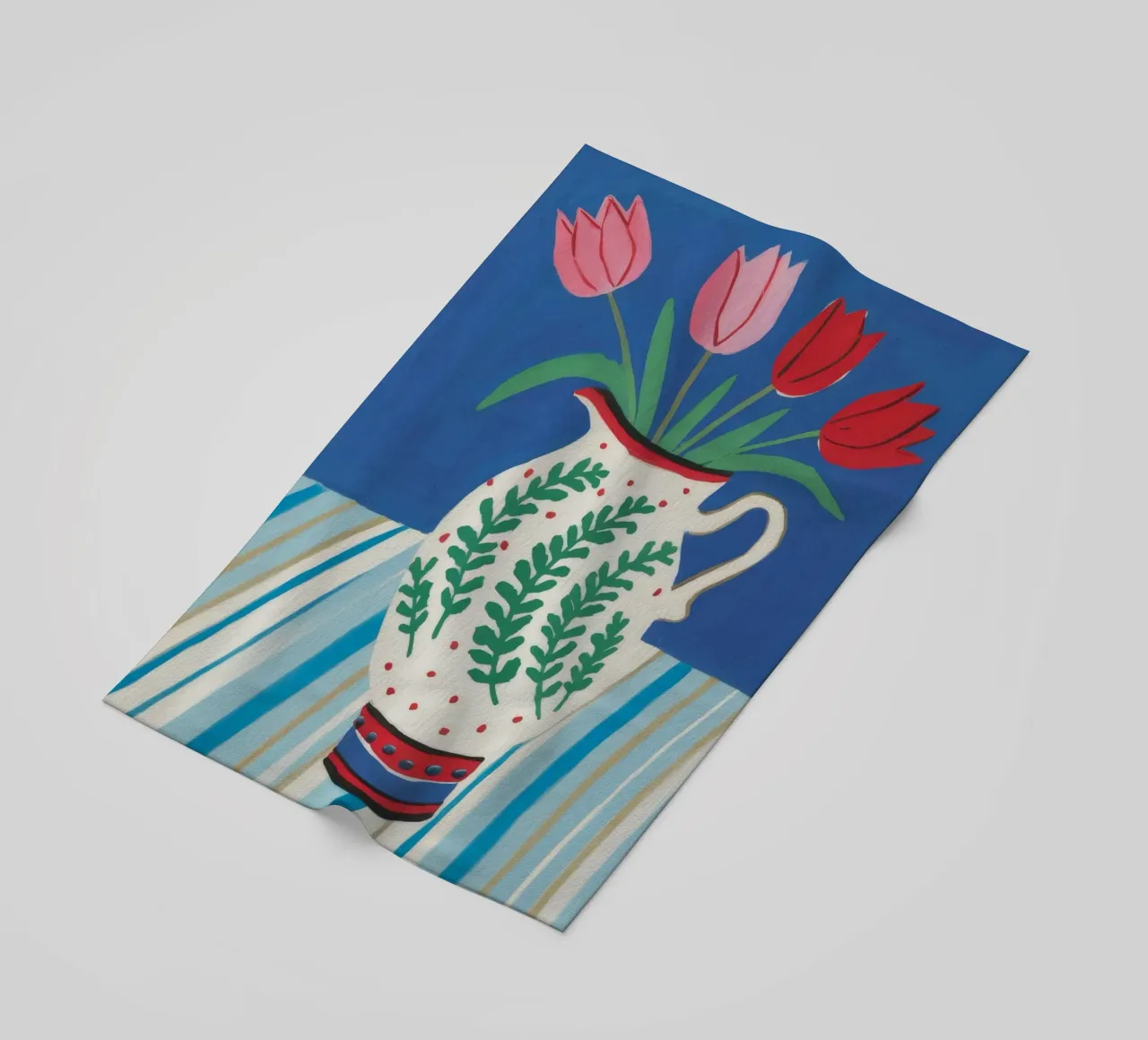 Tulipano Brocca Stripe telo mare da Lumie Layers